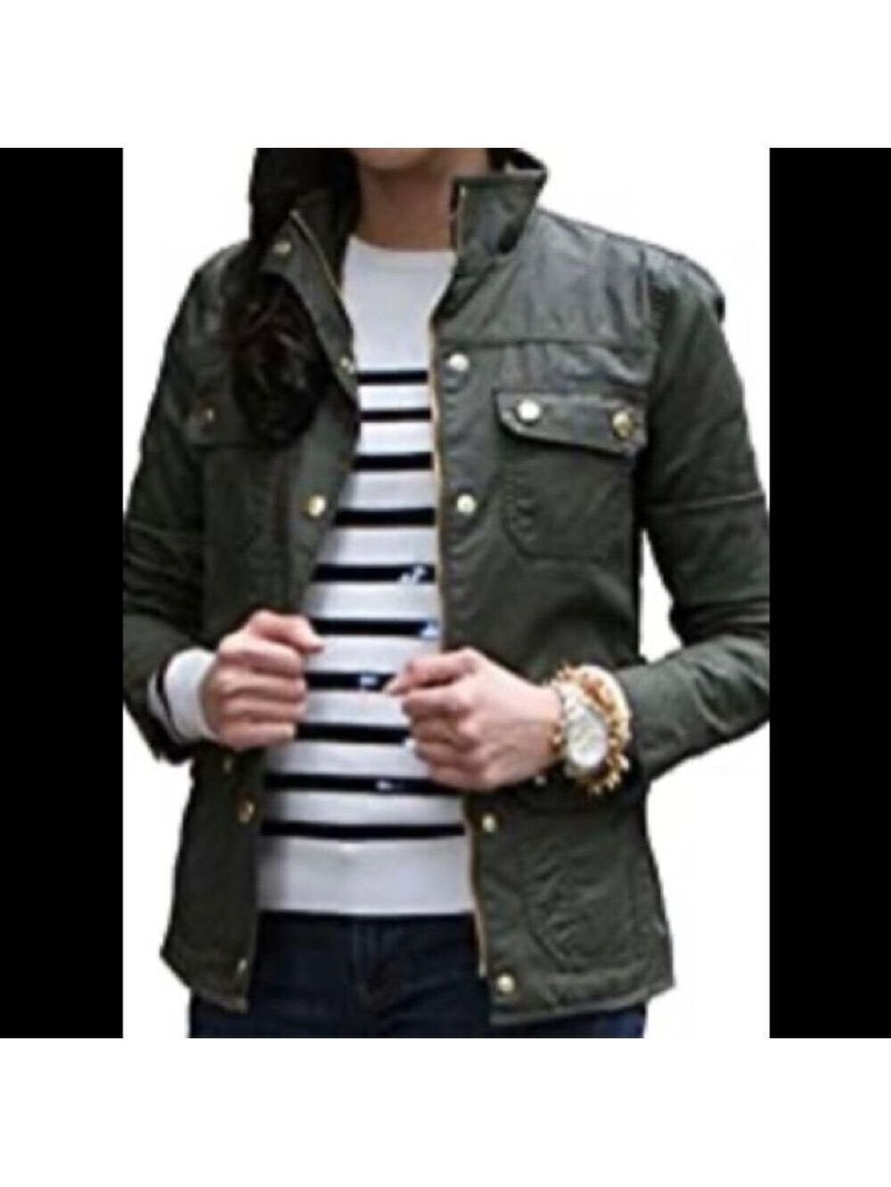 MEROKEETY WOMENS GREEN JACKET